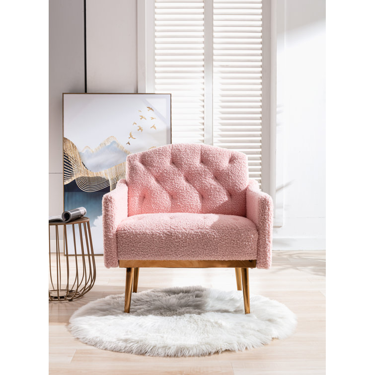 Wayfair pink accent online chair